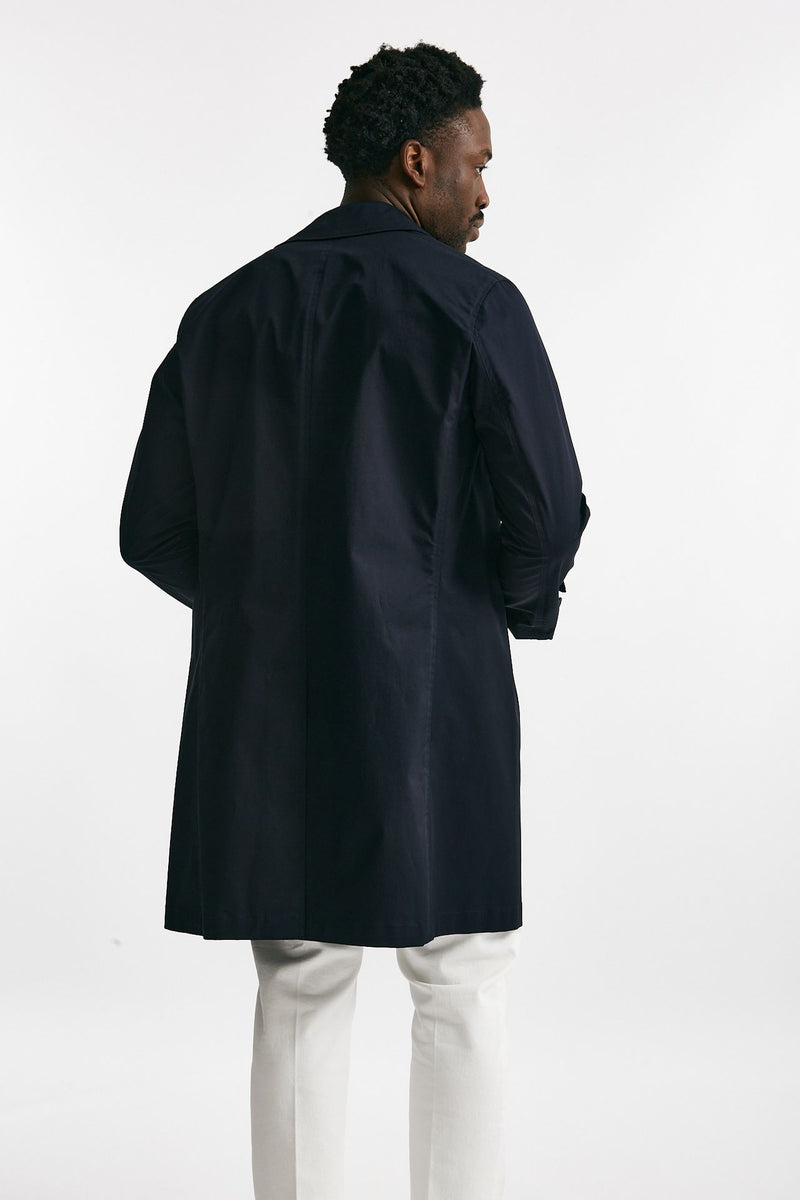 soprabito in cotone stretch blu men Lardini - 3