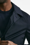 soprabito in cotone stretch blu men Lardini - 6