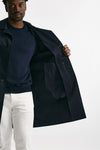 soprabito in cotone stretch blu men Lardini - 10