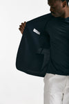 giacca monopetto blu lana e cotone stretch men Lardini - 7