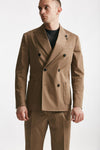 abito doppiopetto cammello cotone stretch men Lardini - 4