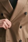 abito doppiopetto cammello cotone stretch men Lardini - 6