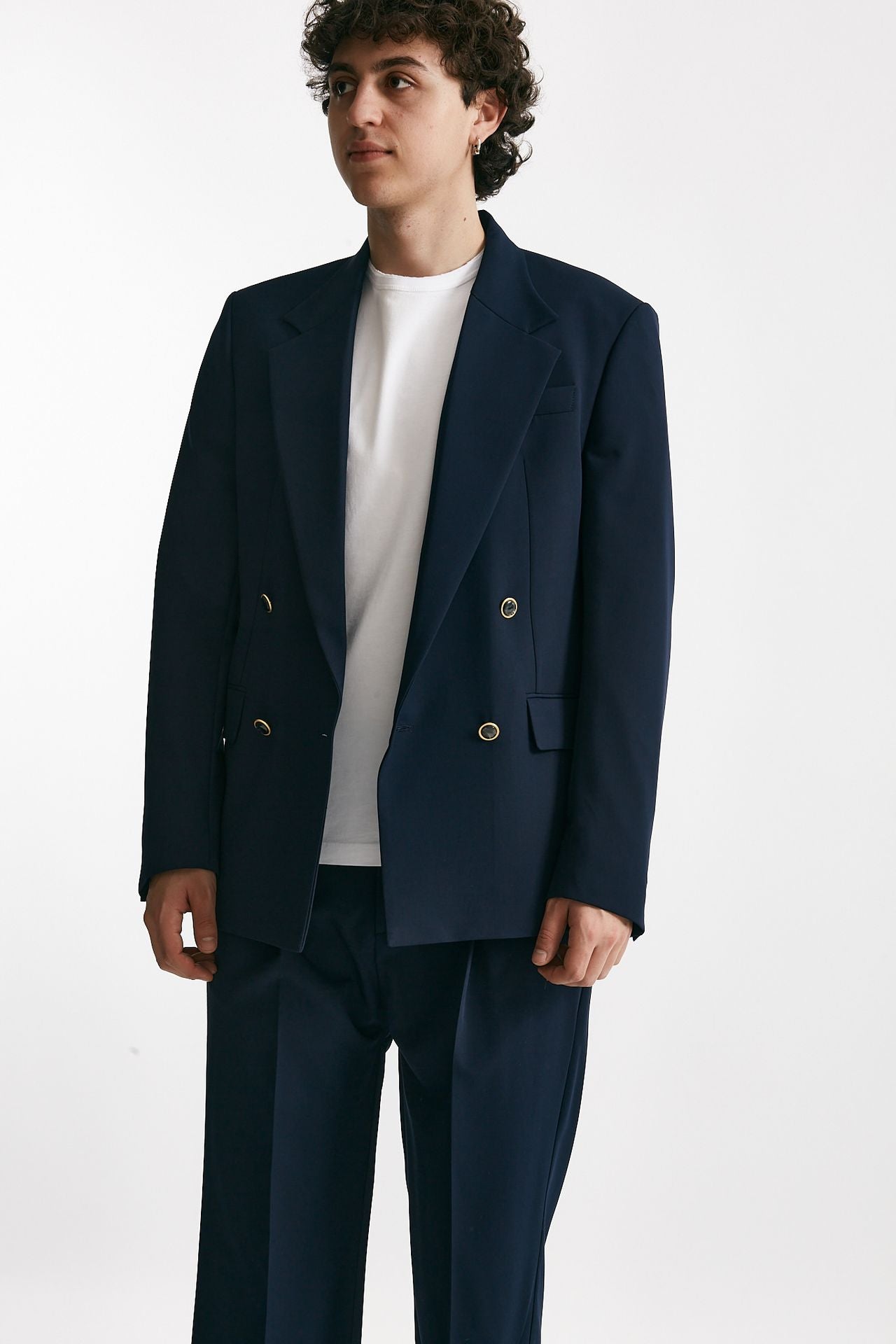 giacca doppio petto stretch blu men Marsēm - 4