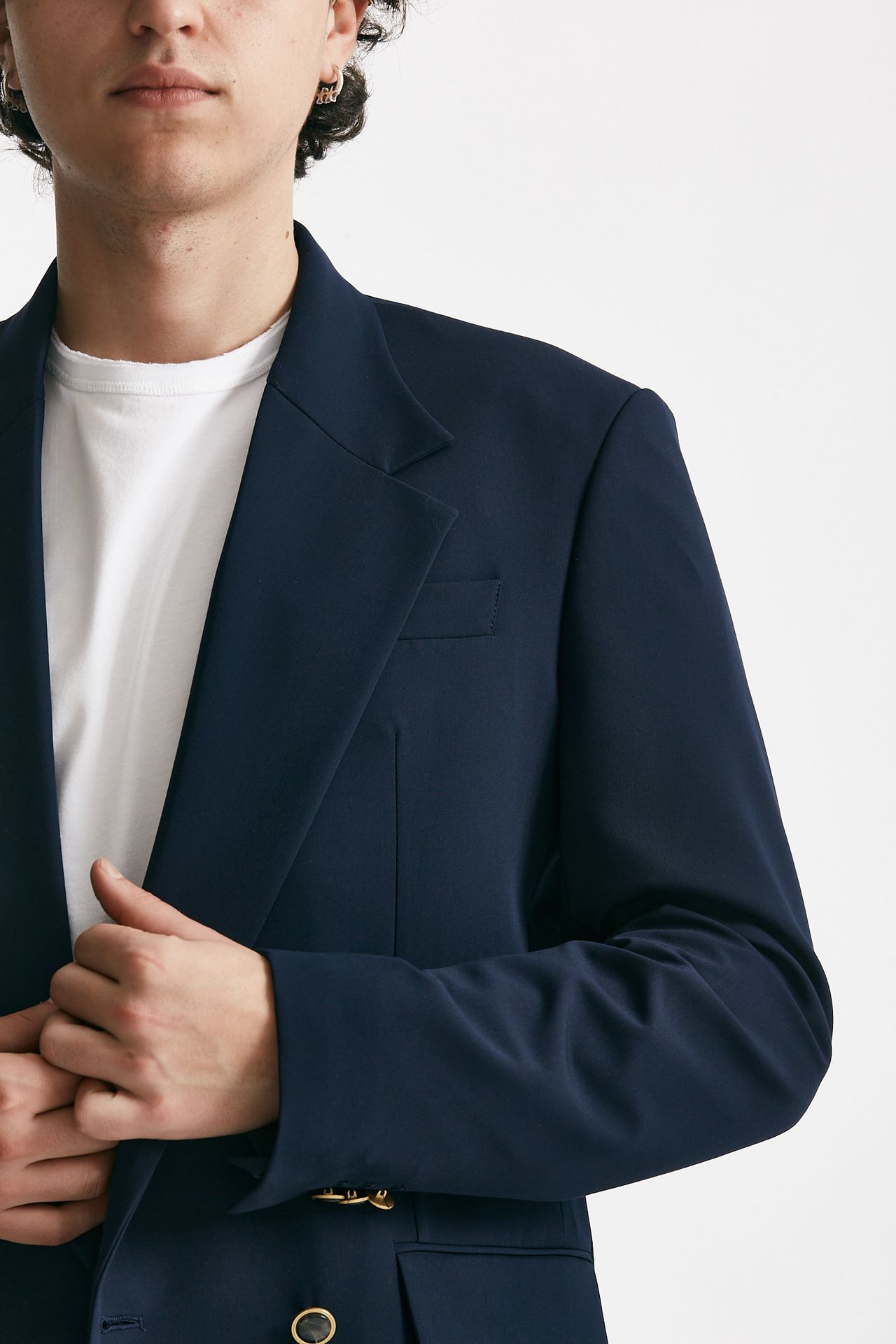 giacca doppio petto stretch blu men Marsēm - 6