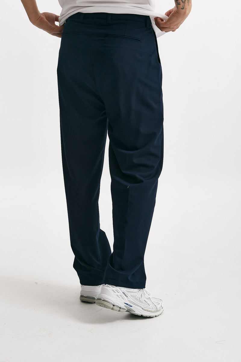 pantalone gamba ampia stretch blu men Marsēm - 3