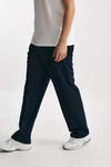 pantalone gamba ampia stretch blu men Marsēm - 4