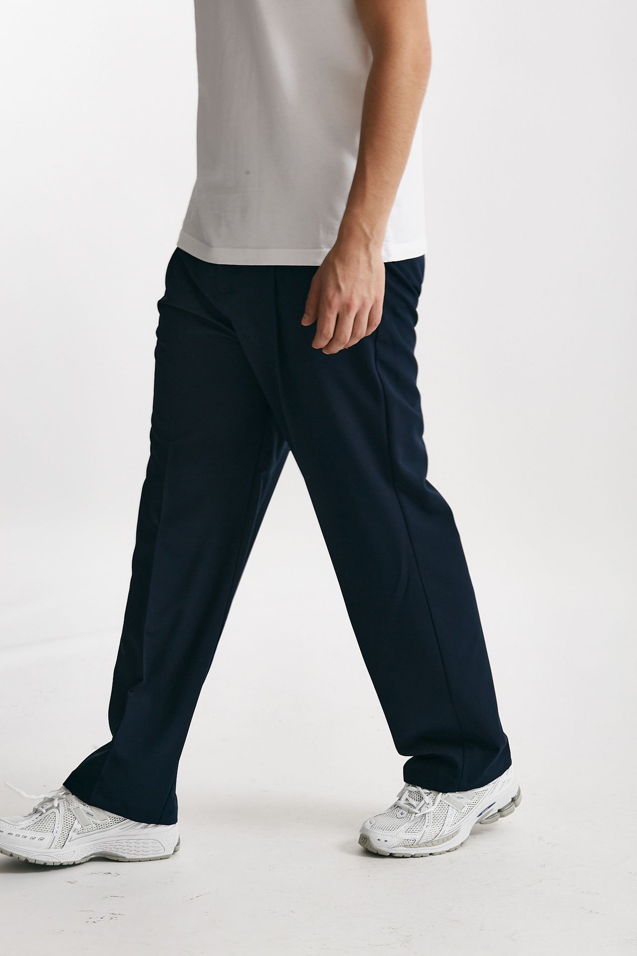 pantalone gamba ampia stretch blu men Marsēm - 4