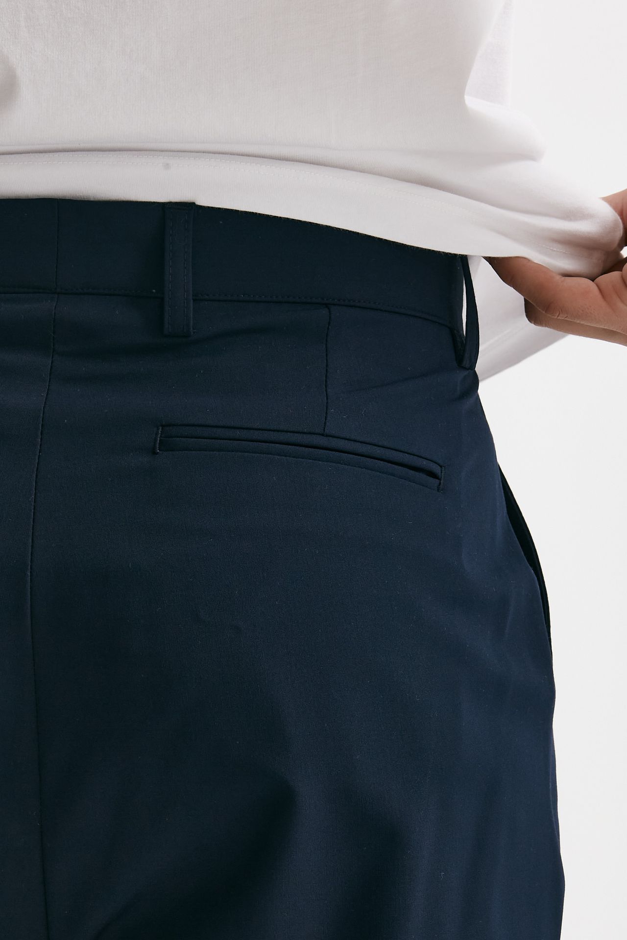 pantalone gamba ampia stretch blu men Marsēm - 7