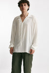 camicia in ryon viscosa bianco men Marsēm - 4