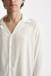 camicia in ryon viscosa bianco men Marsēm - 5