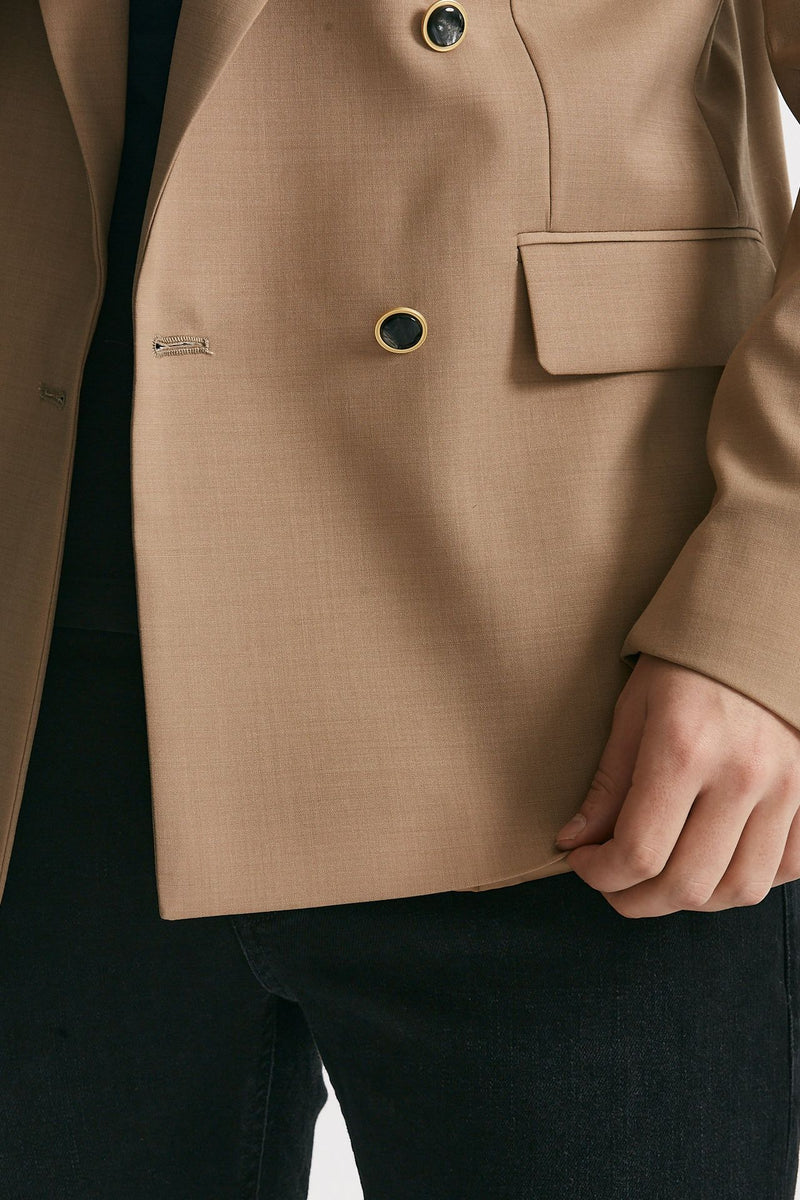giacca in doppio petto stretch beige men Marsēm - 6