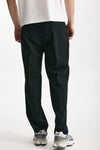 pantalone poliestere e lana stretch gessato nero men Marsēm - 3