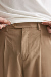 pantalone poliestere e lana stretch beige men Marsēm - 5