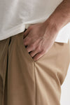 pantalone poliestere e lana stretch beige men Marsēm - 6