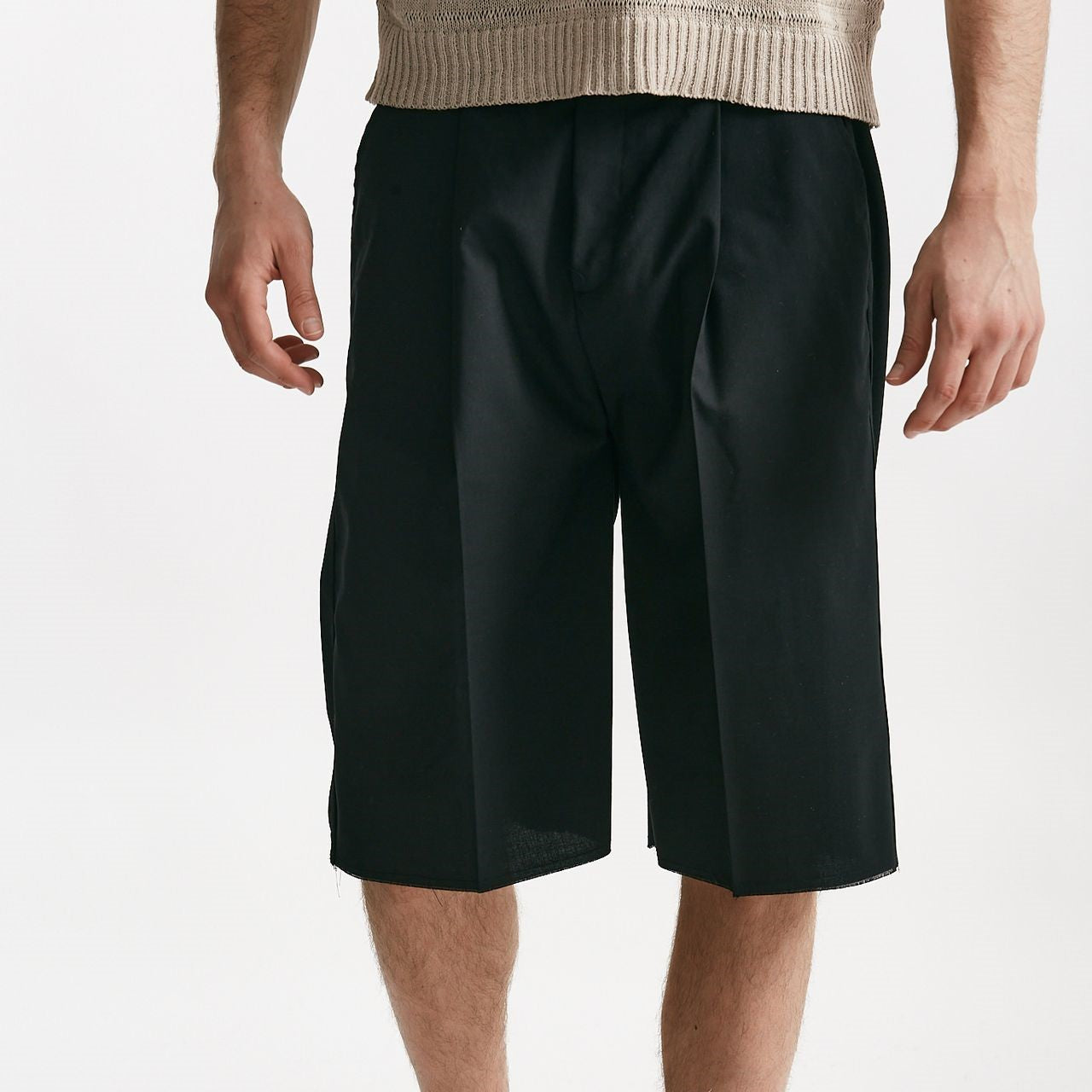 bermuda poliestere e lana stretch antracite men Marsēm - 7