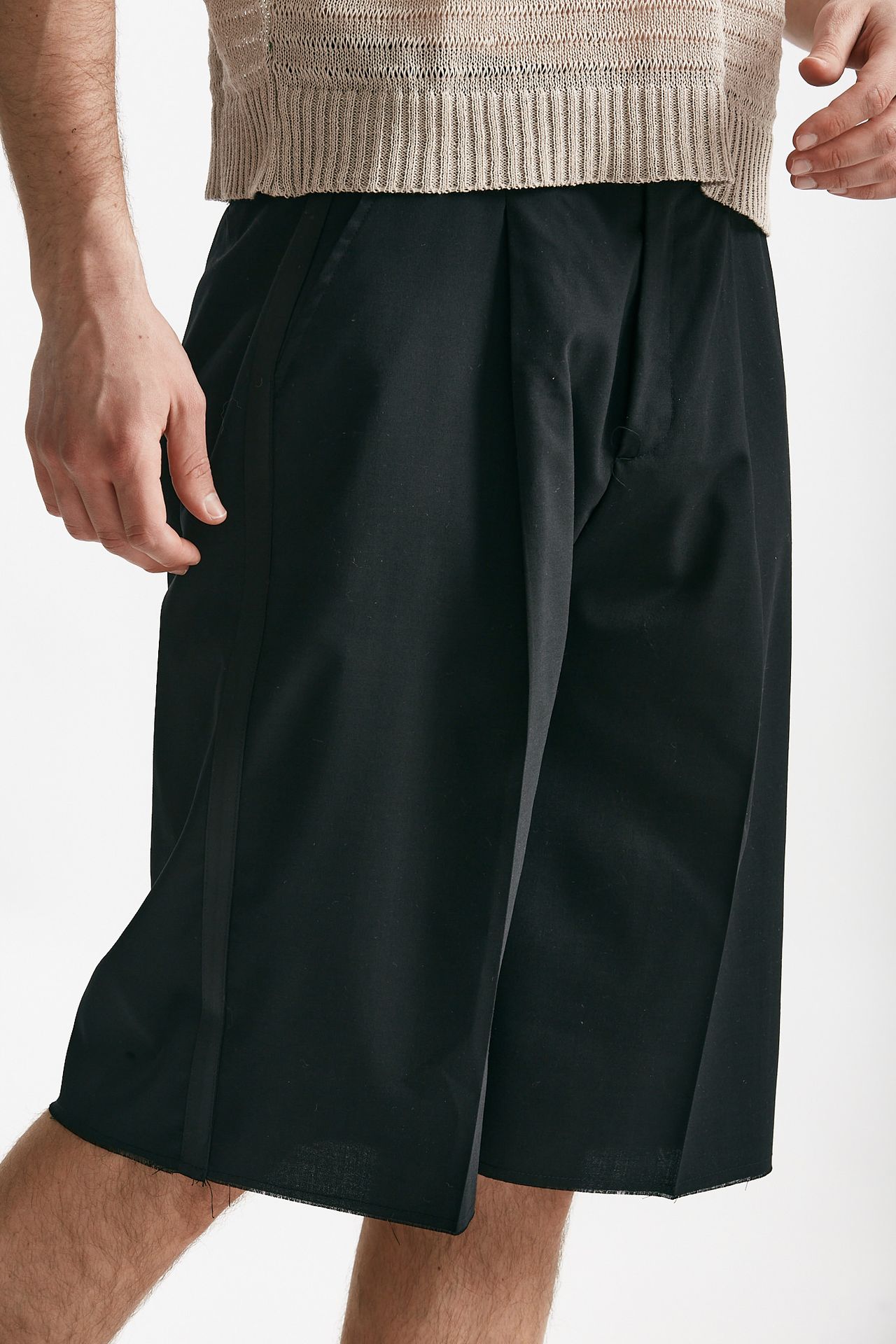 bermuda poliestere e lana stretch antracite men Marsēm - 4