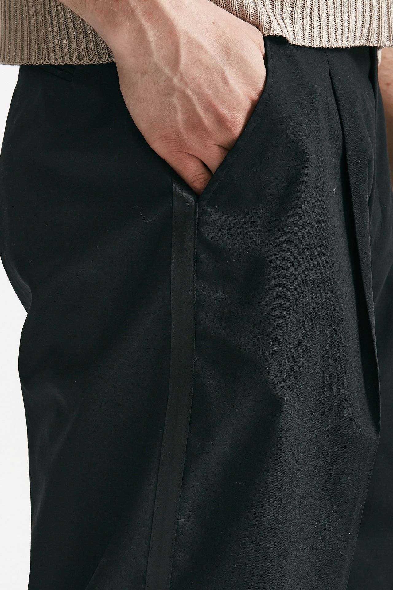 bermuda poliestere e lana stretch antracite men Marsēm - 5