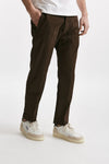 pantalone chino tim in cotone/lino cioccolato men Nine in the morning - 4