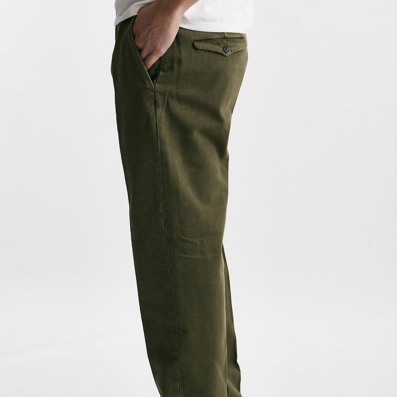 pantalone chino tim  in cotone fermo verde oliva men Nine in the morning - 8