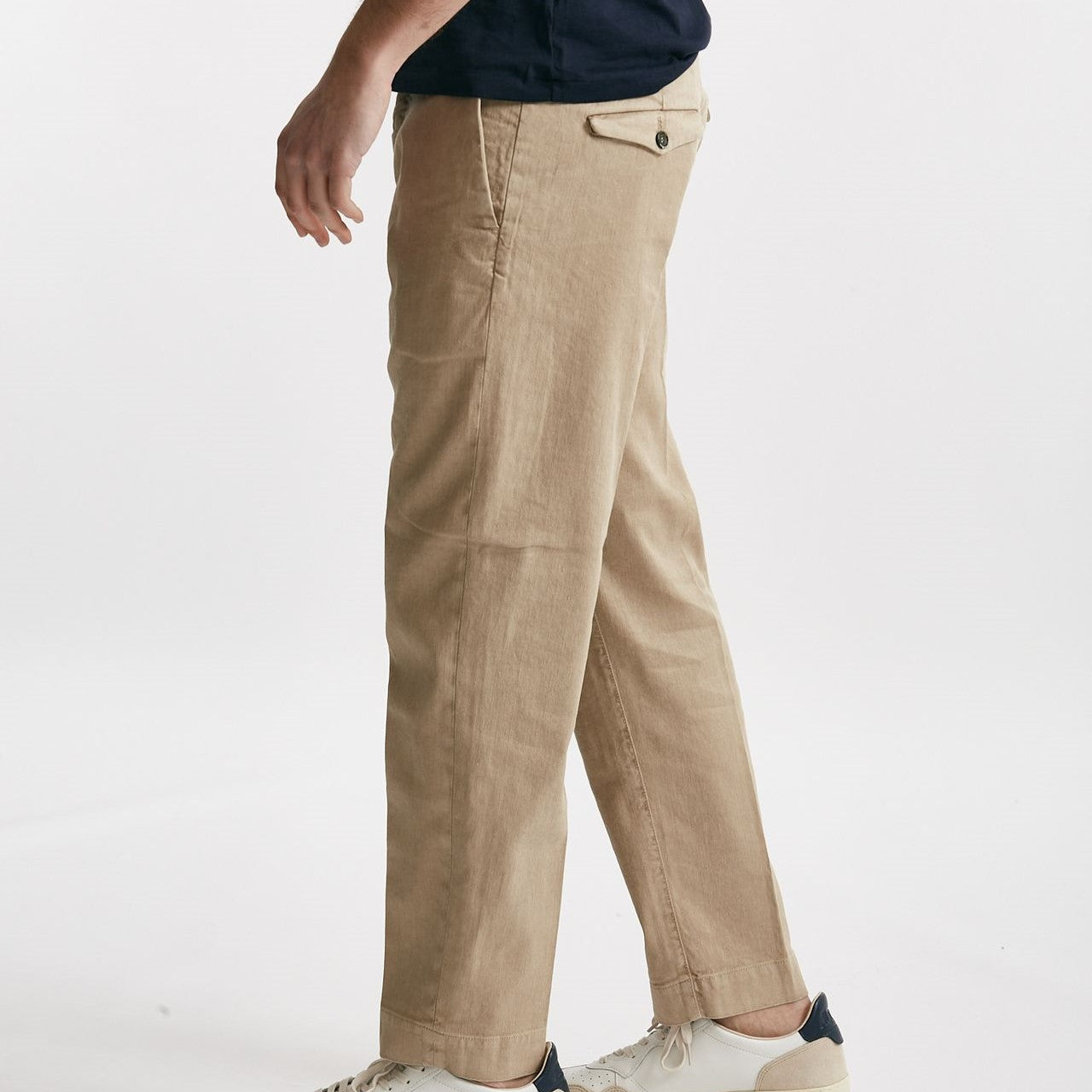 pantalone chino tim in cotone/lino sabbia men Nine in the morning - 8