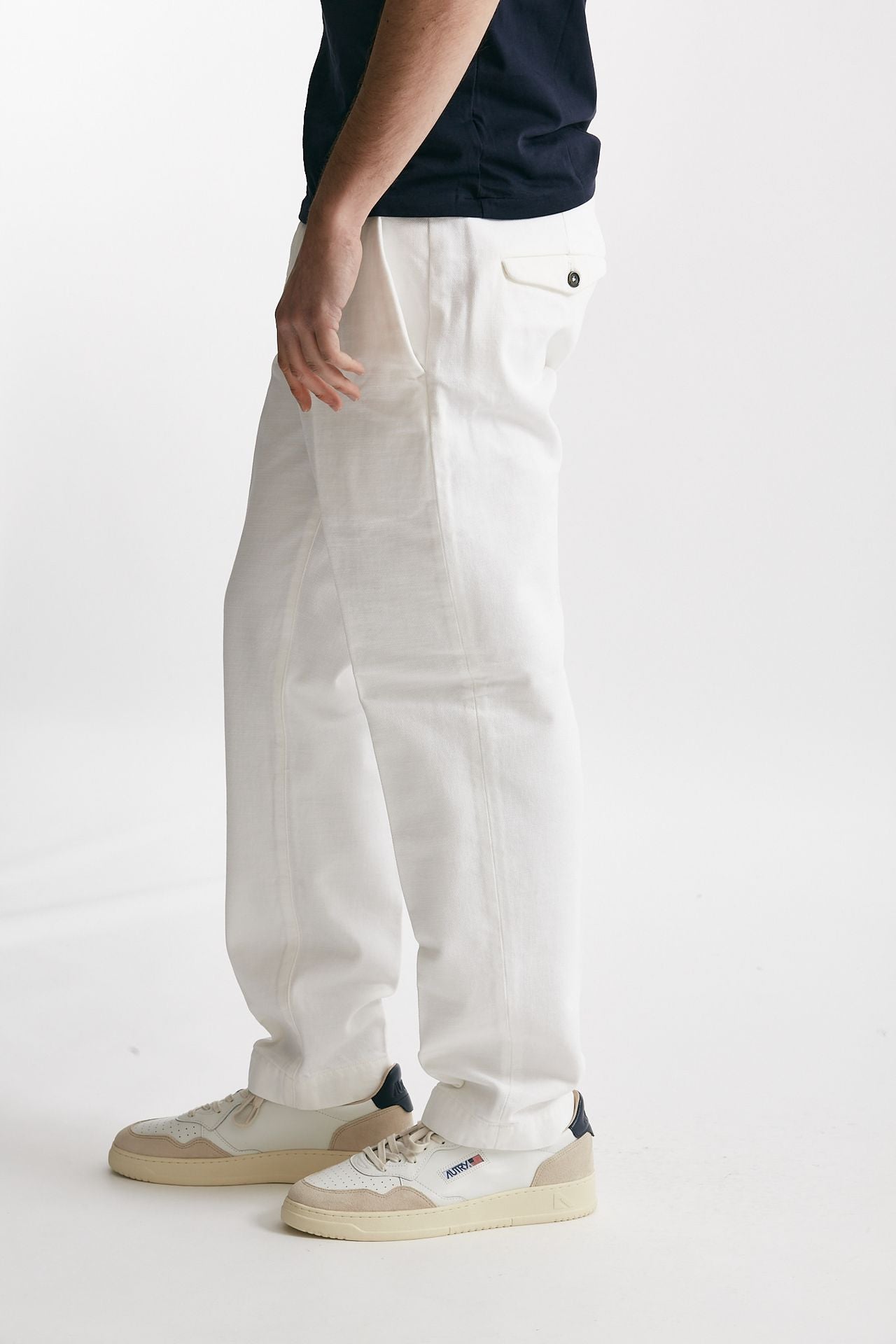 pantalone chino tim in cotone fermo bianco men Nine in the morning - 2