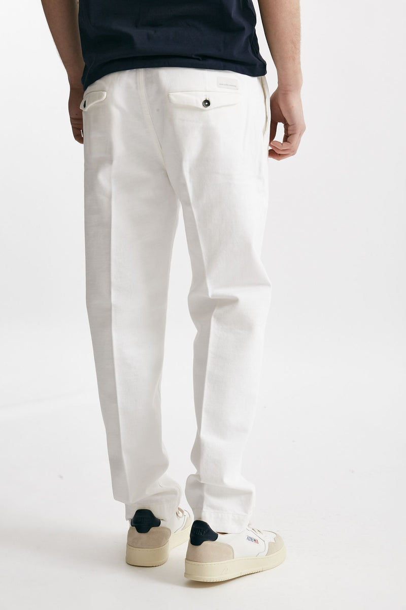 pantalone chino tim in cotone fermo bianco men Nine in the morning - 3
