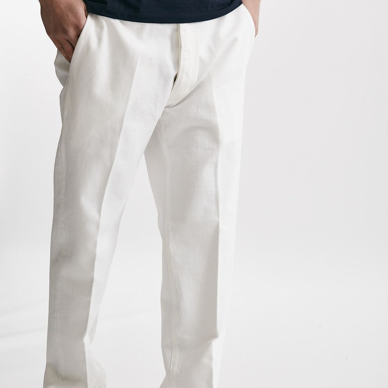 pantalone chino tim in cotone fermo bianco men Nine in the morning - 8