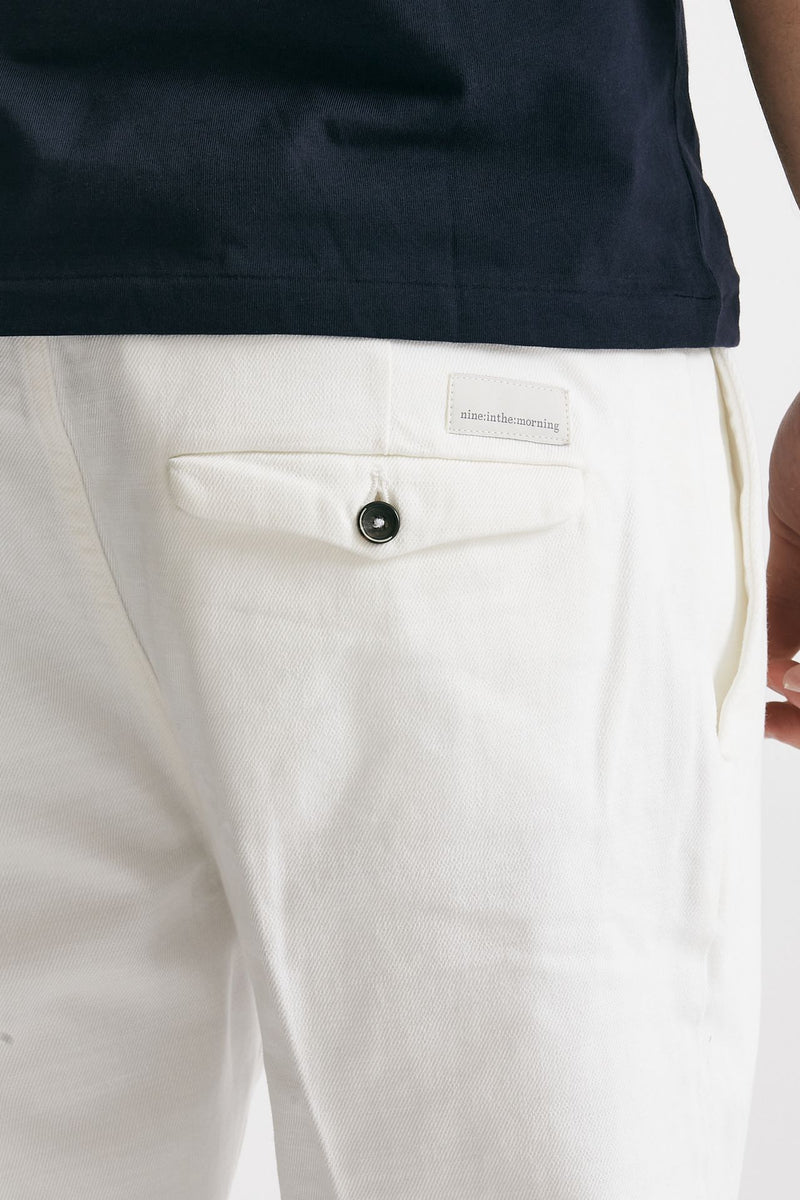 pantalone chino tim in cotone fermo bianco men Nine in the morning - 7