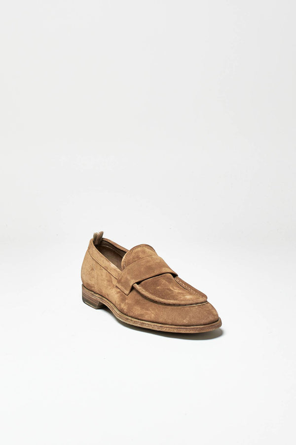 mocassini solitude 001 in pelle scamosciata tortora men Officine creative