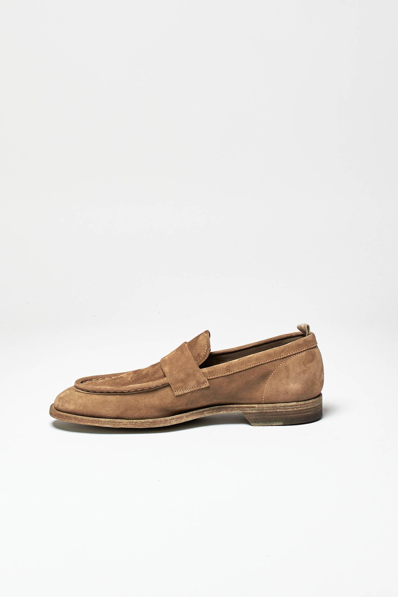 mocassini solitude 001 in pelle scamosciata tortora men Officine creative - 4