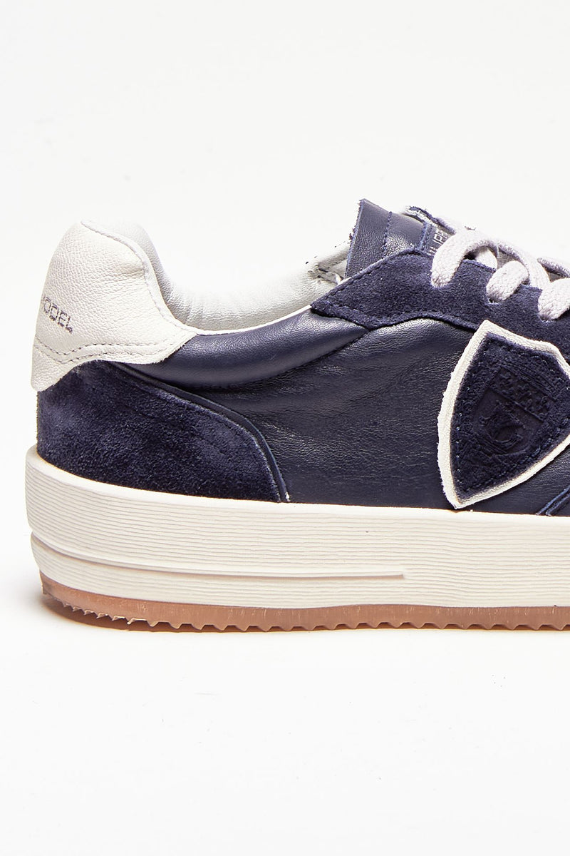 sneakers in pelle e suede nice - vnlu-wx02 men Philippe model - 7