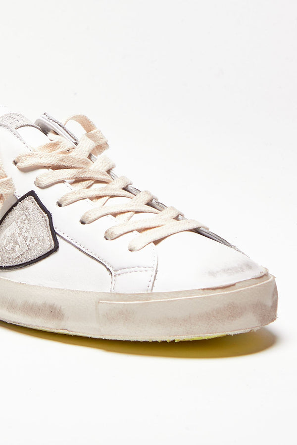sneakers in pelle e suede paris – prlu-vv08 men Philippe model