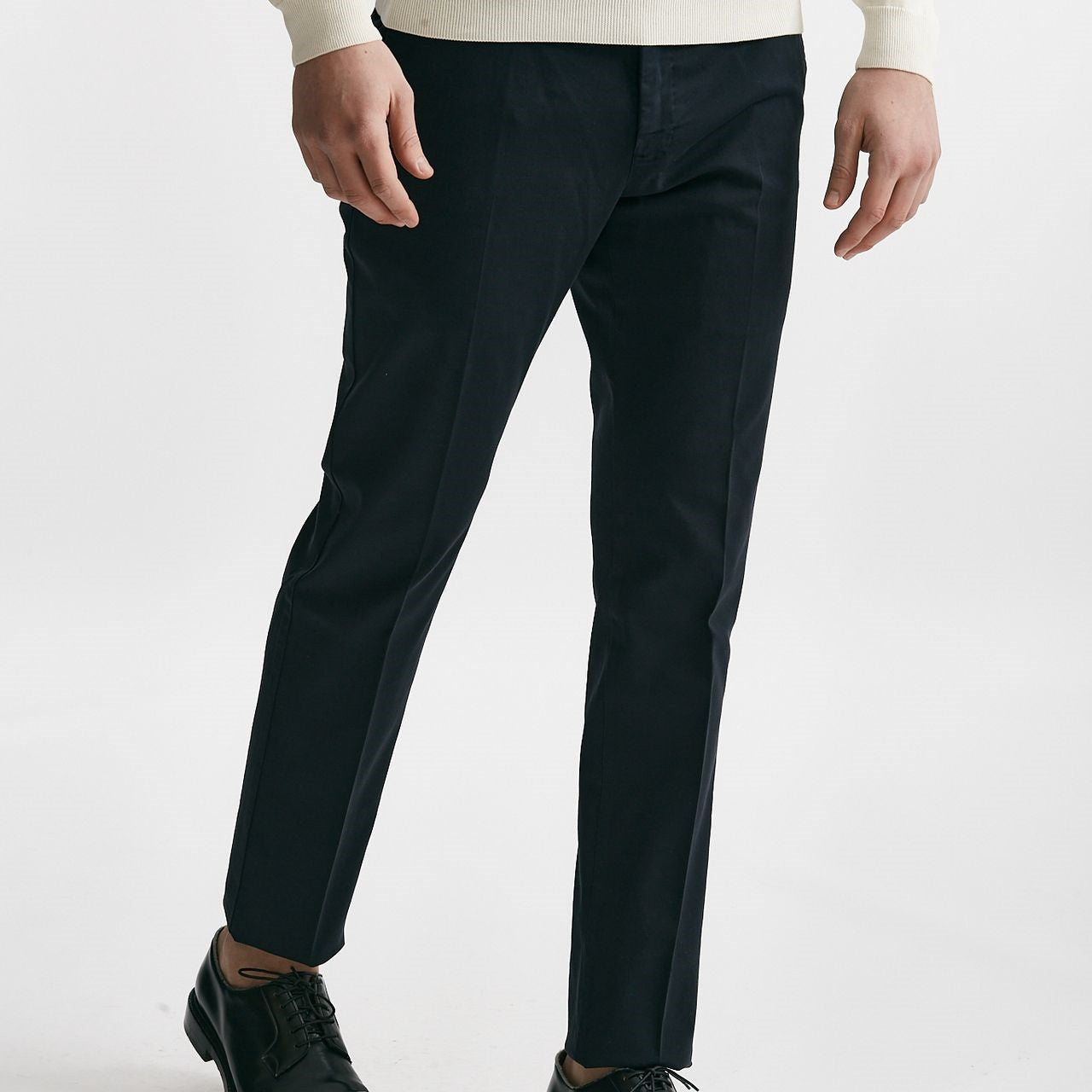 pantalone in cotone lavato stretch slim fit blu men Pt torino - 8