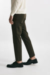 pantalone in cotone lavato stretch slim fit marrone men Pt torino - 2