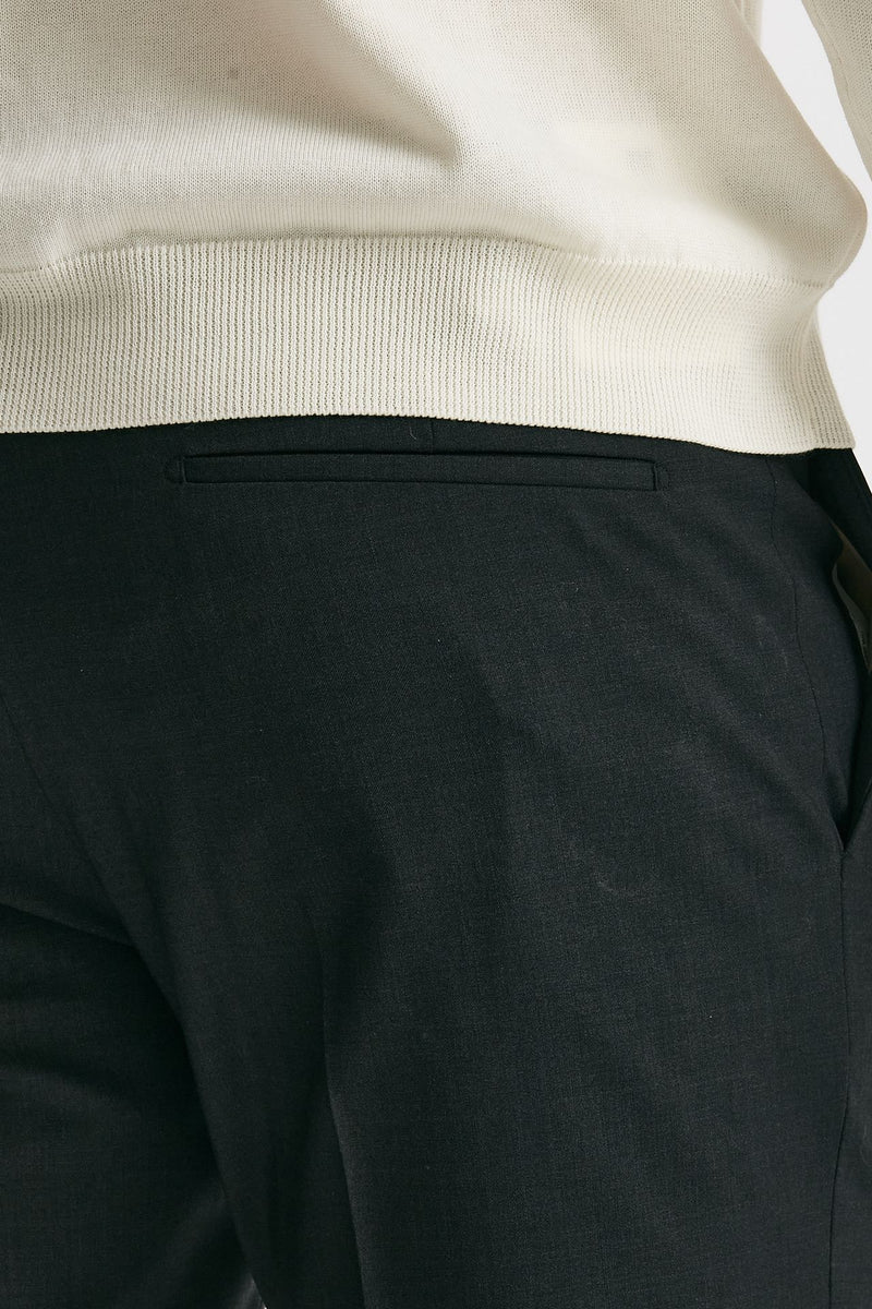 pantalone in lana stretch edge- dieci grigio antracite men Pt torino - 7