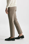 pantalone in lana stretch edge- dieci beige men Pt torino - 2