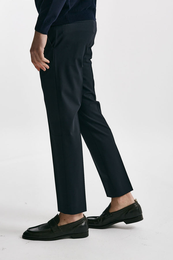 pantalone in lana stretch edge- dieci blu men Pt torino