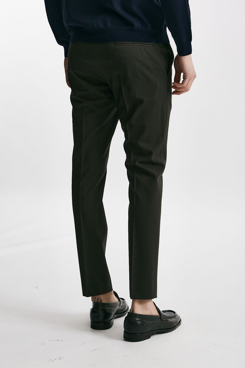 pantalone in lana stretch edge- dieci marrone men Pt torino - 3