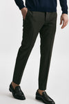 pantalone in lana stretch edge- dieci marrone men Pt torino - 4