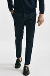 pantalone in cotone raso stretch edge- dieci blu men Pt torino - 1