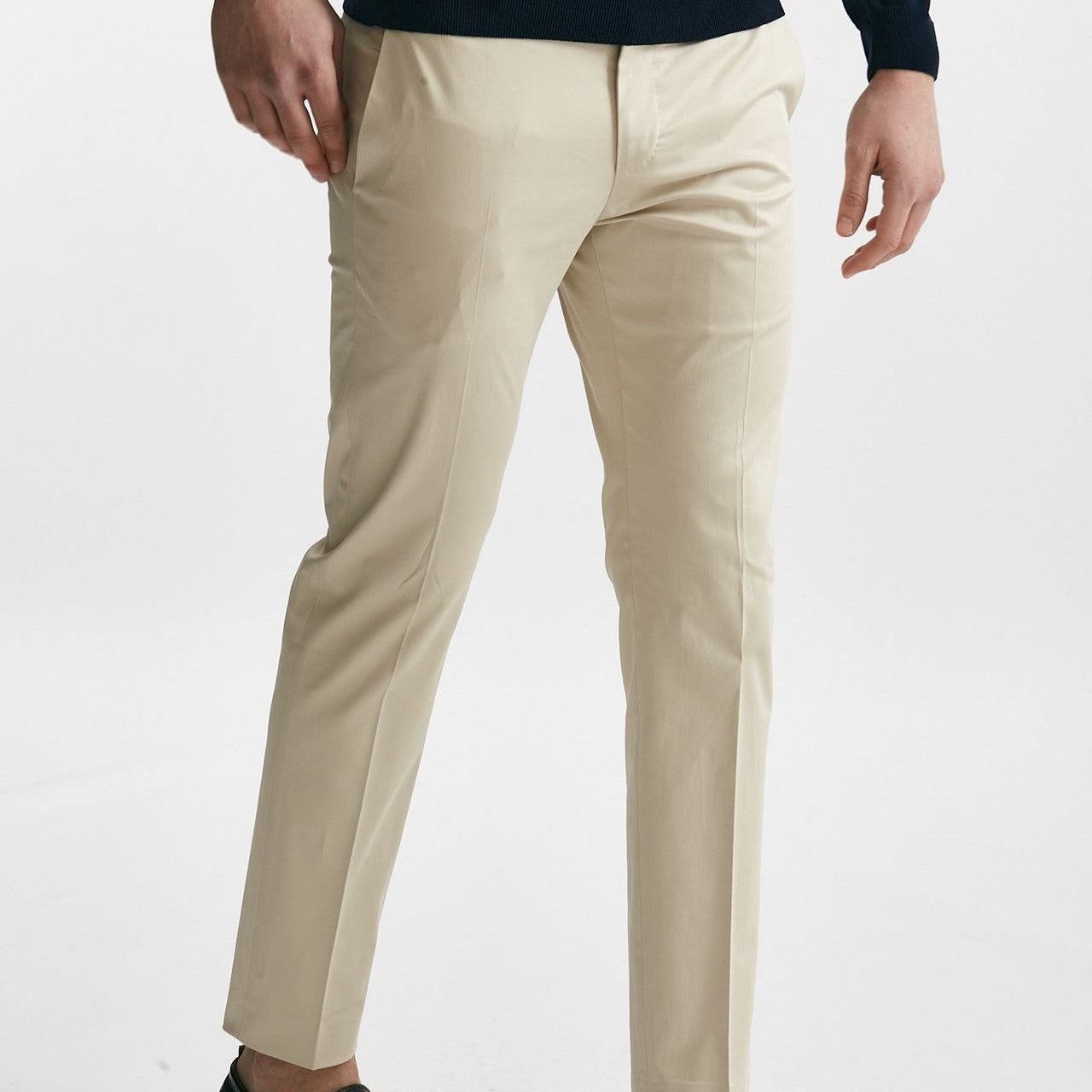 pantalone in cotone raso stretch edge- dieci panna men Pt torino - 8