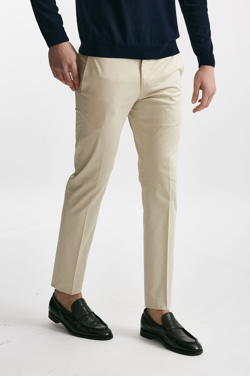 pantalone in cotone raso stretch edge- dieci panna men Pt torino - 4