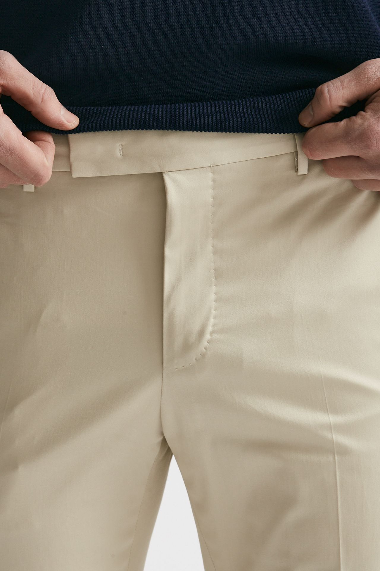 pantalone in cotone raso stretch edge- dieci panna men Pt torino - 5