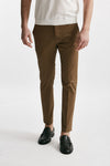 pantalone in cotone raso stretch edge- dieci cammello men Pt torino - 1
