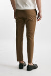 pantalone in cotone raso stretch edge- dieci cammello men Pt torino - 3