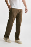 pantalone in lino e lana michael cammello men Pt torino - 4