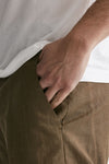 pantalone in lino e lana michael cammello men Pt torino - 6