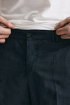 pantalone in lino e lana michael blu men Pt torino - 5