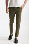 pantalone edge- dieci in cotone raso stretch verde men Pt torino - 1