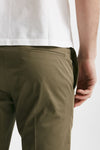 pantalone edge- dieci in cotone raso stretch verde men Pt torino - 7